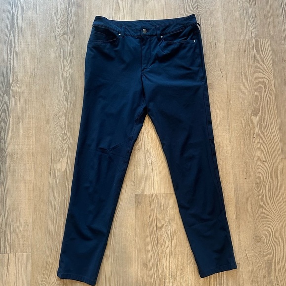 Lululemon Men’s ABC Pant Slim *Warpstreme 32" size 30 True Navy pants M5704S - Picture 4 of 9